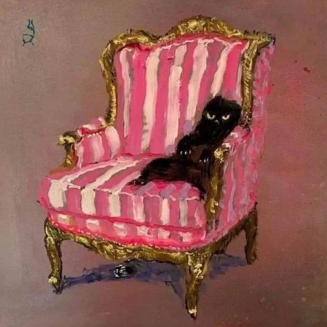 Milly Ellis on Instagram: “Vanessa Stockard. 'Satan taking a break from hate crimes'. 2022. ( b.1975) Thanks to - D.B” Vanessa Stockard, Wagga Wagga, Studio Gallery, Taking A Break, Cat Painting, Vintage Cat, Whimsical Art, My New Room, Artsy Fartsy