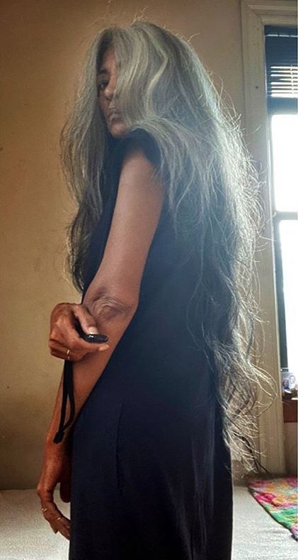 Joani Johnson, Ombre Hair Blue, Turquoise Blue Hair, The Best Hair Products, Pepper Hair, Long Silver Hair, Best Hair Products, Blue Ombre Hair, Salt And Pepper Hair