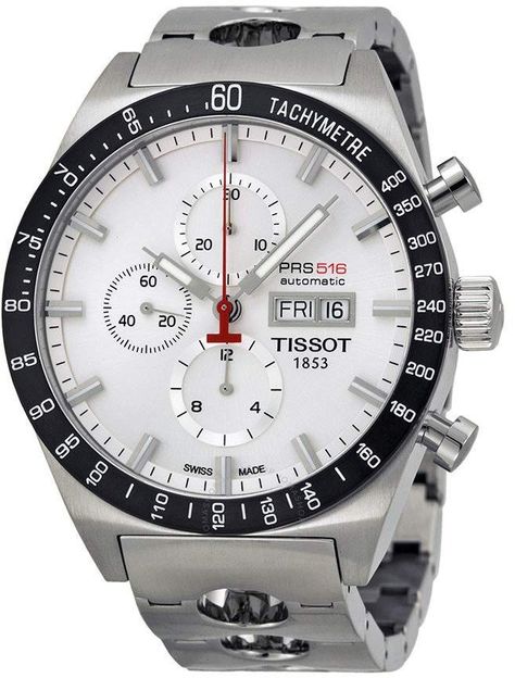 Tissot T-Sport PRS516 Chronograph Men's Watch Tissot Watches, Expensive Watches, Vintage Watches For Men, Men's Watches, Luxury Watches For Men, Men's Watch, Breitling Watch, Steel Bracelet, Chronograph Watch