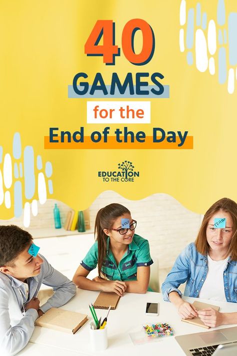 Anybody else's end of the day complete chaos?!?  Just me? I don't know about you, but the end of the day is one of the most stressful parts of my day. It's the end of the school day and I'm exhausted and also ready to go home. It wasn't until I started playing games at the end of the day that all of this changed!  Here is a fun-filled, packed list of 40 Games to Play at the End of the Day with your Students! Quiet Classroom Games, Quiet Games To Play In The Classroom, Quiet Games, I'm Exhausted, Finish The Lyrics, Calm Classroom, Science Literacy, Teaching High School English, Teacher Activities