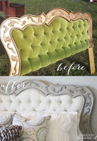 Check out this tutorial for painting fabric with chalk paint. Keto Eggnog, Painting Fabric Furniture, Painted Headboard, Keto Coffee, Eggnog Recipe, Sugar Sugar, Fabric Headboard, Chalk Paint Furniture, Refurbished Furniture