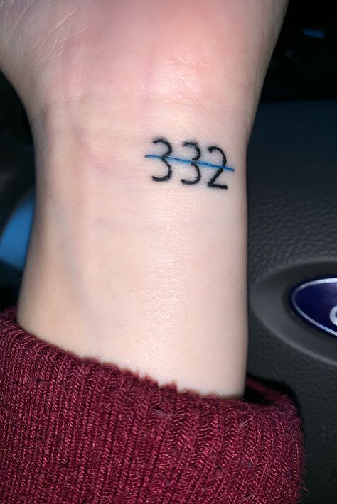 Blue Line Badge Number Tattoo, End Of Watch Tattoo Police, Blue Line Tattoo Law Enforcement, Badge Number Tattoo Police, Cop Tattoo Ideas For Women, Dispatcher Tattoo Ideas, Fallen Officer Tattoo, Police Wife Tattoo Badge Number, Police Memorial Tattoo