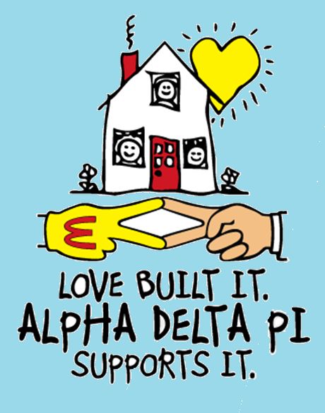 Since 1979, Alpha Delta Pi has been committed to serving Ronald McDonald House Charities! Rmhc Adpi Decorations, Alpha Delta Pi Shirts, Wlfeo Adpi, Alpha Delta Pi Graphics, Alpha Delta Pi Canvas, Alpha Delta Pi Sorority, Ronald Mcdonald House Charities, Ronald Mcdonald House, Go Greek