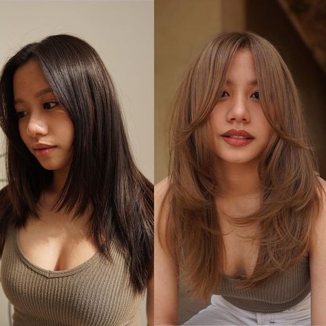 Layers Unstyled, New Long Hairstyles, Feathered Layers, Long Haircut, Framing Layers, Oval Face Haircuts, Long Layered Haircuts, Colour Ideas, Long Cut