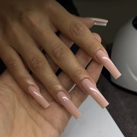 Nails Long Pink, Xl Nails, Press On Nails Square, Fast Nail, Square Press On Nails, Press On Nails Long, Long Press On Nails, Plain Nails, Nails Nude