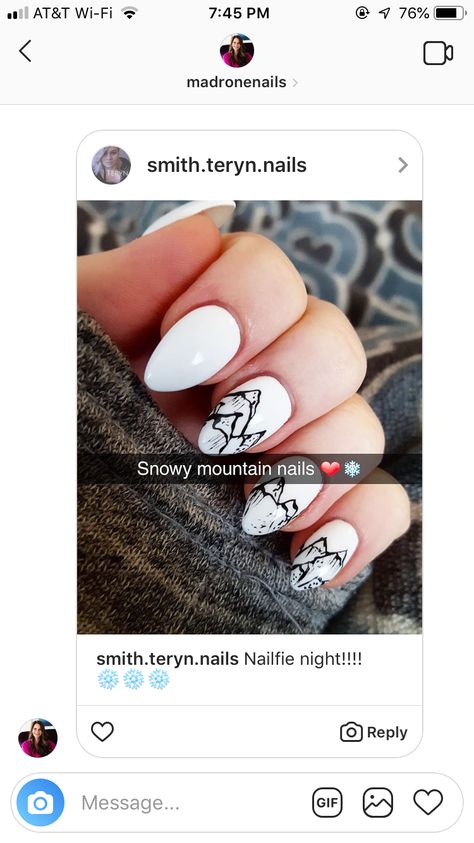 Mountain Wedding Nails, Mountain Nails, Engagement Nails, Mountain Design, Wedding Nails For Bride, Mountain Designs, Bear Print, Mountain Wedding, Wedding Nails