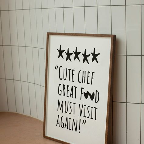 Foodie captions Kitchen art prints Five star review Typography as art Caption for foodies Quote wall art Modern kitchen wall art Printable Posters Art Words Digital Download Posters Minimalism Wall Art, #OwnItOncePrintIt4Ever, #DownloadPrintFrame, https://perssonofsweden.etsy.com/listing/1737873552 Foodies Quote, Foodie Captions, Foodie Quotes, Modern Kitchen Wall Art, Art Words, Kitchen Art Prints, Printable Posters, Quote Wall Art, Quote Wall