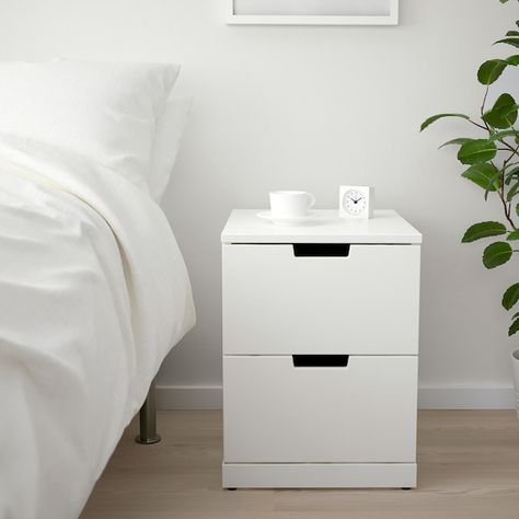 NORDLI 2-drawer chest - white - IKEA Nordli Ikea, Ikea Nordli, Ikea Canada, Painted Drawers, White Chests, Drawer Runners, Design Line, Ikea Family, Wood Console Table