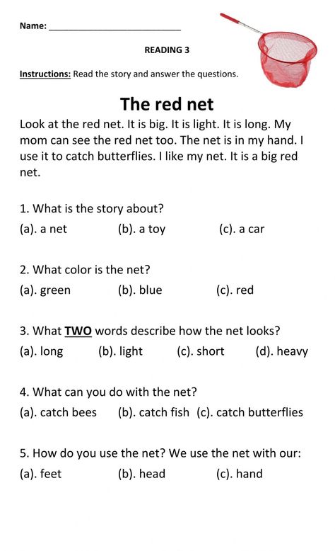 Reading Comprehension online activity for 1. You can do the exercises online or download the worksheet as pdf. Easy Reading For Kids, Listening Comprehension Worksheets, Reading Comprehension Grade 1, Reading For Kids, First Grade Reading Comprehension, Reading Comprehension For Kids, Reading Comprehension Kindergarten, English Worksheets For Kindergarten, Listening Test