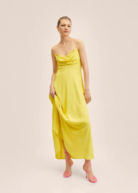 The Best Places to Buy Bridesmaid Dresses Online - hitched.co.uk - hitched.co.uk Dresses Yellow, Yellow Maxi Dress, Mango Dress, Flowy Dresses, Yellow Maxi, Mango Outlet, Bridesmaid Dresses Online, Long Jumpsuits, Dress Shapes