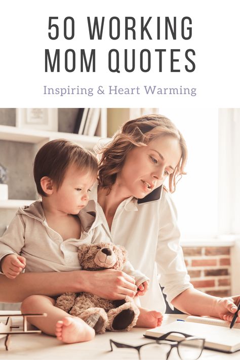 These 50 working mom quotes will help you take on your double role! They will encourage you to embrace the good and push through the bad and the mom guilt. Quotes For Working Moms, Working Mom Quotes Full Time, Working Moms Quotes, Working Mother Quotes, Mom Mantras, Mom Guilt Quotes, Guilt Quotes, Working Mom Guilt, Working Mom Quotes