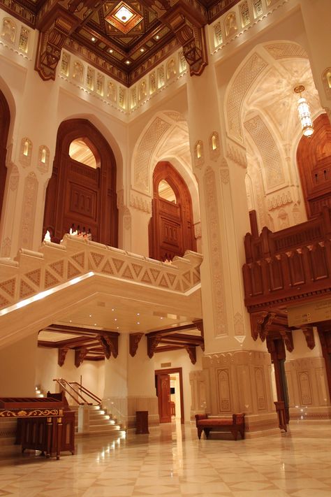 Opera House Muscat, Royal Opera House, Moroccan Homes, House Arch Design, Cultural Architecture, Mansion Interior, Bungalow House Design, Elegant Home, Muscat