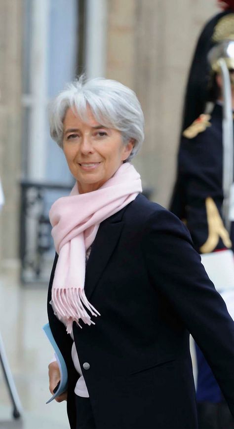 Christine Lagarde of the IMF. Christine Lagarde Style, Lagarde Christine, Christine Lagarde, Style 2025, Style At A Certain Age, Over 60 Fashion, Older Women Fashion, Women Fashion Edgy, Advanced Style