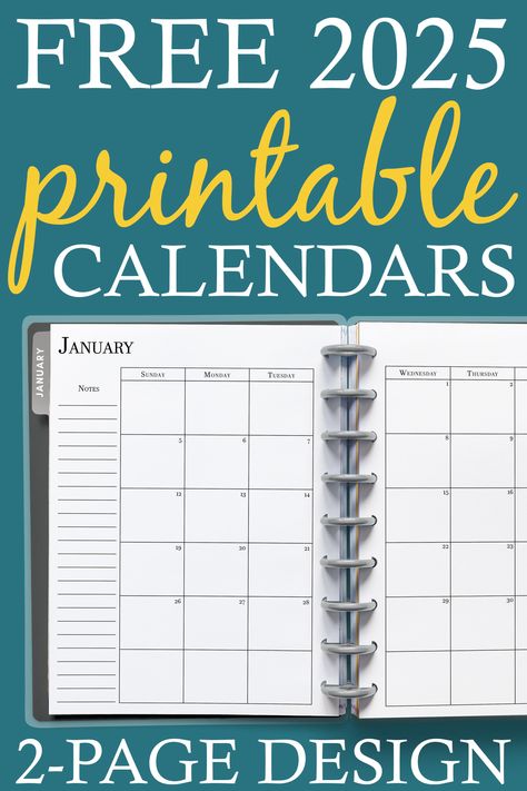 A5 Calendar Printable Free, 2 Page Monthly Calendar Printable Free, A5 Monthly Calendar Printable Free, 2025 Free Printable Calendar, Free Printable 2025 Calendar, 2025 Monthly Calendar Printable Free, Printable Calendar 2024, Pretty Planner Printables, Free Printable Planner Pages