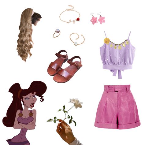 Disneyland Disneybound for Meg from Hercules Hercules Inspired Outfits, Meg Disneybound, Hercules Disney Bound, Hercules Disneybound, Meg Costume Hercules, Disney Bound Outfits Summer, Disneybound Outfits Summer, Disneyland Disneybound, Hercules Costume