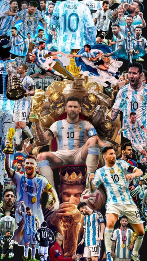 Messi - Lionel Messi Collage by MAN Media #MANMedia - #Messi #LeoMessi Dark Black Wallpaper, Messi And Ronaldo, Leo Messi, Football Wallpaper, Media Content, Black Wallpaper, Lionel Messi, Fc Barcelona, Soccer Players