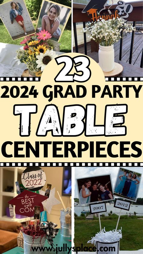 Graduation Party Centerpieces Grad Table Decor, Graduation Party Centerpieces Diy, High School Graduation Centerpieces, Graduation Centerpieces Diy, High School Graduation Party Centerpieces, Graduation Party Table Centerpieces, Graduation Party Table Decorations, Grad Party Centerpieces, Grad Table