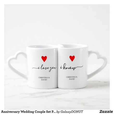 Donut Store, Cute Anniversary Gifts, Couples Coffee Mugs, Coffee Mug Set, Couple Set, Anniversary Gifts For Parents, Couple Mugs, Anniversary Gifts For Couples, Coffee Mug Sets