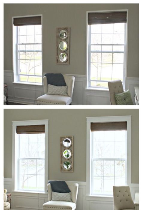 Picture Frame Molding On Wall With Window, Picture Frame Molding On Walls With Windows, Box Trim On Wall With Windows, Picture Frame Moulding Around Windows, How To Frame Windows With Molding, Picture Frame Molding Under Window, Box Trim On Wall, Goal 2023, Window Moldings