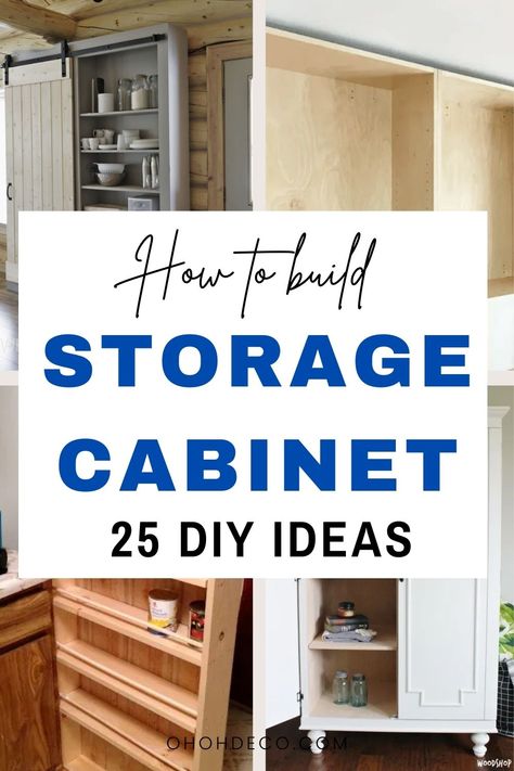 Tired of boring storage cabinets? Get ready to transform your space with these 25  inspiring DIY storage cabinet ideas. From repurposing old furniture to adding unique touches, this blog post will ignite your creativity and help you create storage solutions that are as stylish as they are functional. Inside Kitchen Cabinet Door Storage, Cabinet Door Storage Ideas, Diy Wood Cabinet Storage, Plastic Wrap Storage Cabinet, Diy Cabinet Doors For Cube Storage, Diy Wall Cabinet, Natural Cleaning Supplies, Diy Storage Cabinets, Stock Cabinets