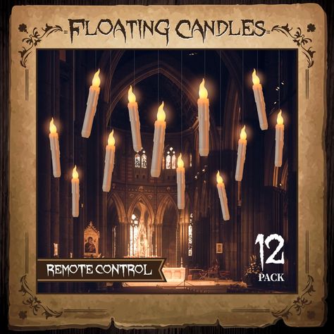 PRICES MAY VARY. Christmas Decorations - Floating LED Candles with Remote Control, Harry Potter Floating Candles Christmas Decor for Indoor Home Room Classroom Bedroom Floating Candle Decorations, Battery Operated Window Candles, Harry Potter Floating Candles, Floating Candles Halloween, Floating Led Candles, Fake Candles, Electronic Candles, Window Candles, Witch Candles