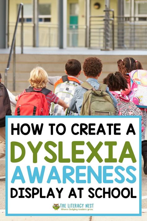 Do you want to bring dyslexia awareness to your elementary, middle school, library, or community center? Today, I’m sharing my best tips for a dyslexia display. Dyslexic students and parents will love seeing bulletin boards, goodie bags, or tri-folds. Books for dyslexic kids will be perfect in libraries or tutoring areas. Don’t forget about hosting a workshop or webinar to help parents and special education teachers learn about dyslexia reading strategies. Check out all of my teacher tips! Middle School Library, Reading Intervention Activities, Reading Fluency Activities, Dyslexic Students, Phonological Awareness Activities, Fluency Activities, Reading Tutoring, Learning Differences, Teacher Conferences