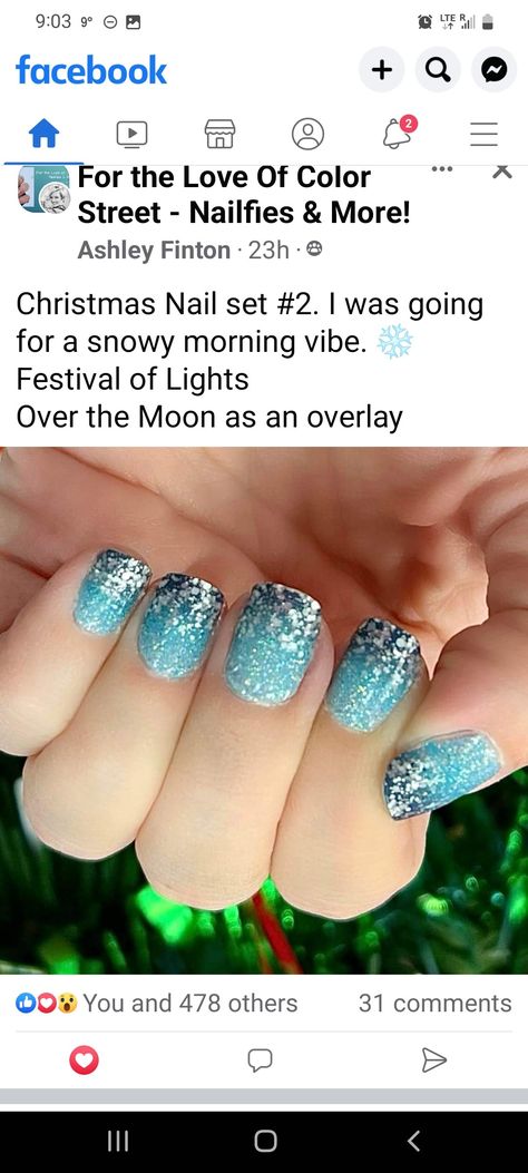 January Colors, Snowflake Nails, I Love Nails, Color Street Nails, Festival Lights, Winter Colors, Nail Polish Colors, Love Nails, Color Street