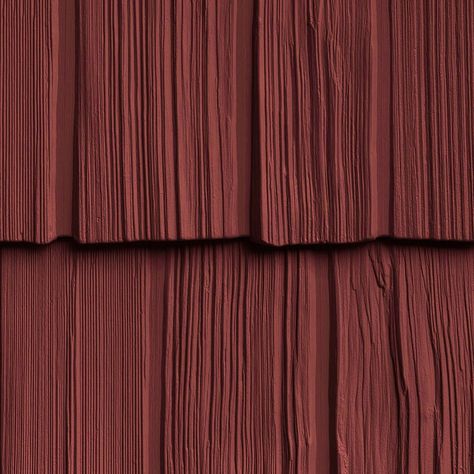 For bold texture, Foundry Staggered Shakes offer a rough-hewn appearance that gives a home a more rustic quality. The staggered butt ends and varied widths provide dynamic character. Insulated Vinyl Siding, Vinyl Shake Siding, Shake Siding, Cedar Shakes, Cedar Siding, Wood Ceilings, Dramatic Look, Vinyl Siding, Red Brown