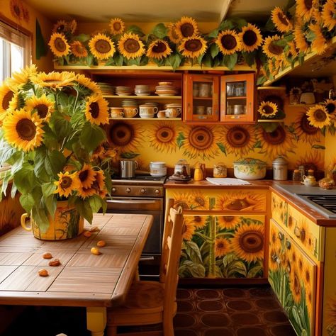 Furniture Ideas Bedroom, Bedroom Wall Painting, Sunflower Ideas, Bedroom Furniture Ideas, Sunflower House, Sunflower Home Decor, Wallpapers Home, Home Quotes, Garden Tattoo