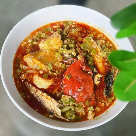 Delicious okro soup best paired with #Banku Credit to @gyifa Ghana Banku And Okro Soup, Okro Soup, Ghanaian Food, African Food, Food Obsession, Ghana, Quick Saves