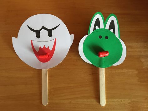 BOO & YOSHI MASKS with red blow outs for the tongues!👅👅 Made these out of card stock for our grandson’s 6th birthday Mario themed party! #Boo #yoshi #MarioParty #SuperMarioParty #MarioBros #Party #SuperMario #Mario #SuperMarioBros #Birthday #PartyThemes #MarioKart #BirthdayParties #Blowout #6thbirthday Mario And Luigi Arts And Crafts, Mario Bros Arts And Crafts, Easy Mario Crafts, Mario Arts And Crafts, Super Mario Activities, Yoshi Craft, Super Mario Crafts For Kids, Mario Crafts For Kids, Mario Activities