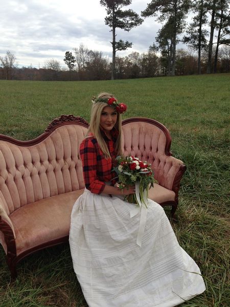 Exquisite blush pink curved back Victorian sofa with dark wood trim lovely for bridal portraits, lounge areas for wedding receptions, rehearsal dinners, parties, bridal showers, or photo shoots. Dark Wood Trim, Victorian Sofa, Velvet Couch, Wedding Picture Poses, Curved Back, Wedding Receptions, Vintage Rentals, Rental Company, Wood Trim