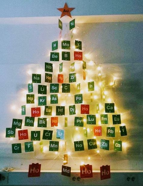 30+ Christmas Wall Decoration Ideas That Are Refined and Modern Christmas decors - Hike n Dip Photo Christmas Tree, Christmas Science, Gingerbread Christmas Tree, Funny Christmas Tree, Christmas Leaves, Wall Christmas Tree, Plastic Christmas Tree, Blue Christmas Tree, Alternative Christmas Tree