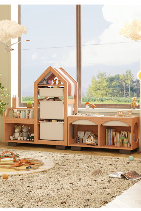 Kids Room Storage Ideas, Storage Ideas For Toys, Kids Storage Ideas, Train Storage, Kids Room Storage, Room Storage Ideas, Interrior Design, Modern Dollhouse Furniture, Montessori Playroom