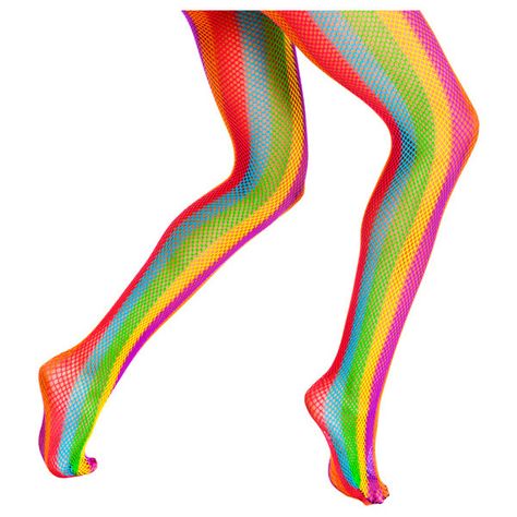 Adult Rainbow Fishnet Tights ($6.35) ❤ liked on Polyvore featuring intimates, hosiery, tights, fishnet tights, fishnet stockings, striped tights, fishnet hosiery and rainbow striped tights Camping Clothing, Colored Tights Outfit, Striped Stockings, Dance Wear Ballet, Striped Tights, Dance Tights, Colored Tights, Rainbow Outfit, Dance Clothes