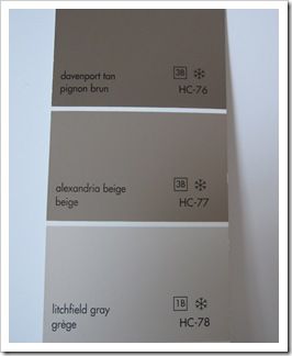 Well it has a purple undertone so is it a let-down of Alexandria Beige? No. It's comparing one colour chip to another that will ... Alexandria Beige Benjamin Moore, Grey Paint With Purple Undertones, Benjamin Moore Alexandria Beige, Benjamin Moore Beige, Bleeker Beige, Shaker Beige, Dark Beige Color, Benjamin Moore Exterior, Beige Paint Colors