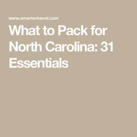 What to Pack for North Carolina: 31 Essentials North Carolina Outfits, North Carolina Winter, Ashville North Carolina, Visit North Carolina, Spring Packing, Travel Clothes, Winter Packing, Crossbody Bags For Travel, Asheville North Carolina