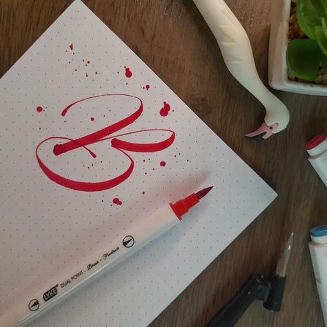 Letter B, Lettering Steps #lettering #Calligraphy Lettering Calligraphy, Letter B, Calligraphy, On Instagram, Instagram