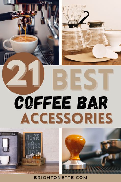 Coffee Bar Accessories Farmhouse Coffee Bar Ideas, Affordable Apartment Decor, Home Barista, Coffee Presentation, Coffee Bar Accessories, Coffee Bar Ideas, Farmhouse Coffee Bar, Coffee Warmer, Apartment Decorating On A Budget