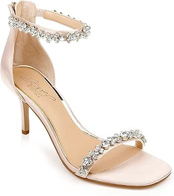 Xv Heels, Quince Shoes, Prom Shoes High Heels, Color Pad, Jewel Badgley Mischka, Wedding Shoes Bride, Crystal Heels, Badgley Mischka Shoes, Bridal Heels