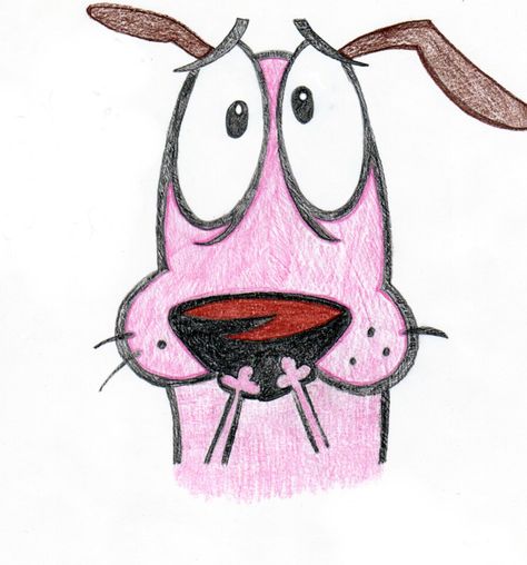 Courage the Cowardly Dog. #Tv #Show #Cartoon #Characters #Art #Drawing. Courage The Cowardly Dog Drawing, Cowardly Dog Wallpaper, Courage Aesthetic, Characters Sketch, Designs Wallpaper, Rabbit Artwork, Dog Wallpapers, Tv Wallpaper, Courage The Cowardly Dog