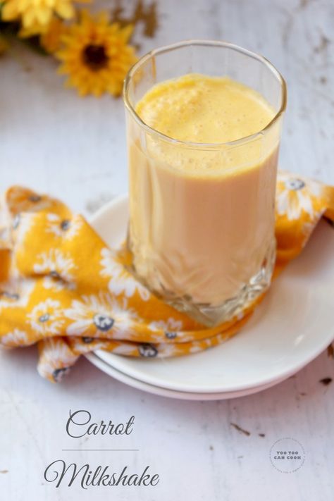 Carrot Milkshake | Carrot Shake Carrot Shake, Carrot Milkshake, Recipes Smoothies, Brunch Time, Milk Shakes, Milk Shake, Smoothie Shakes, Smoothie Drinks, Indian Recipes