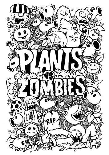 coloring pages ⛹ Plant Vs Zombies Drawing, Zombie Doodle, Plants Vs Zombies Coloring Pages, Kids Sketch, Nemo Coloring Pages, Plants Vs Zombies Birthday Party, Doodle Wall, Sketch Cartoon, Doodle Characters