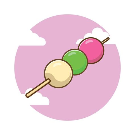 Japanese food Dango simple cartoon illustration. Food concept Food Cartoon, Food Concept, Illustration Food, Simple Cartoon, Cartoon Illustration, Vector Photo, Japanese Food, Graphic Resources, Vector Free