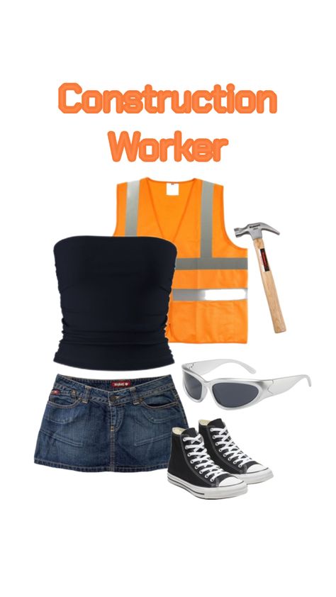 Costume Halloween Costumes Construction Worker, Construction Worker Costume, Halloween Constumes, Costume Inspo, Halloween Inspo, Construction Worker, Couples Costumes, Diy Costumes, Halloween Outfits