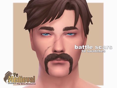 Face Scar, Sims 4 Decades Challenge, Makeup Cc, Skin Details, Sims 4 Cc Skin, Battle Scars, Sims 4 Cas, Sims Community, Sims 4 Game