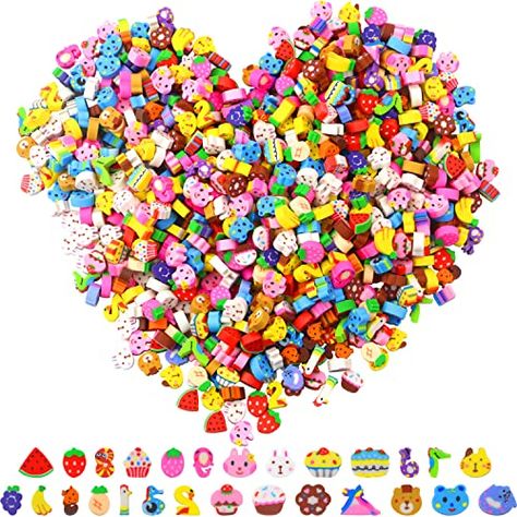 PRALB 800 Pcs Mini Cute Erasers, Mini Cake Eraser, Animal Eraser, Number Eraser, Fruit Eraser Novelty Eraser (Random Style) Cute Erasers, Classroom Store, Mini Erasers, Animal Erasers, Random Style, Mini Cute, Mini Cake, Pencil Eraser, Magic School