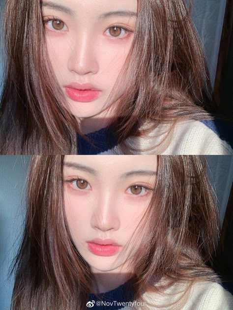 Korean Girl Makeup, Beauty And The Beast Movie, Korean Makeup Look, Hairstyles Styles, Cute Makeup Looks, Asian Makeup, Pretty Eyes, Korean Hairstyle, Girls Makeup