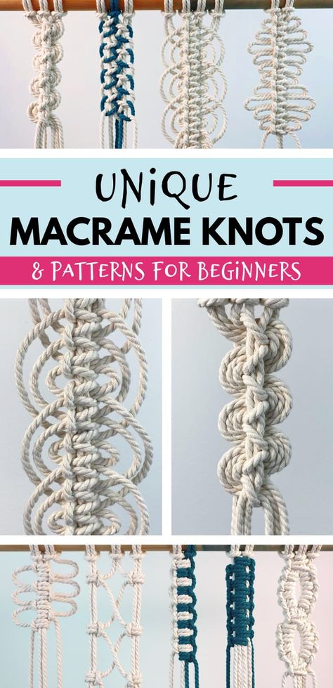 Unique Macrame Knots & Patterns (That Anyone Can Make) Hand Embroidery Patterns Free Printable, Cross Stitch Patterns Free Disney, Easy Sewing Patterns Free, Free Macrame Patterns, Hand Embroidery Patterns Free, Knitting Patterns Free Blanket, Beginner Sewing Patterns, Knitting Patterns Free Sweater, Macrame Knots Pattern