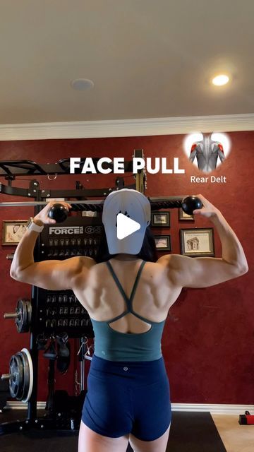 Face Pull Exercise, Face Pulls, Rear Delt, Cable Machine, Daily Exercise, Gym Tips, Level 5, Face Down, Shoulder Workout